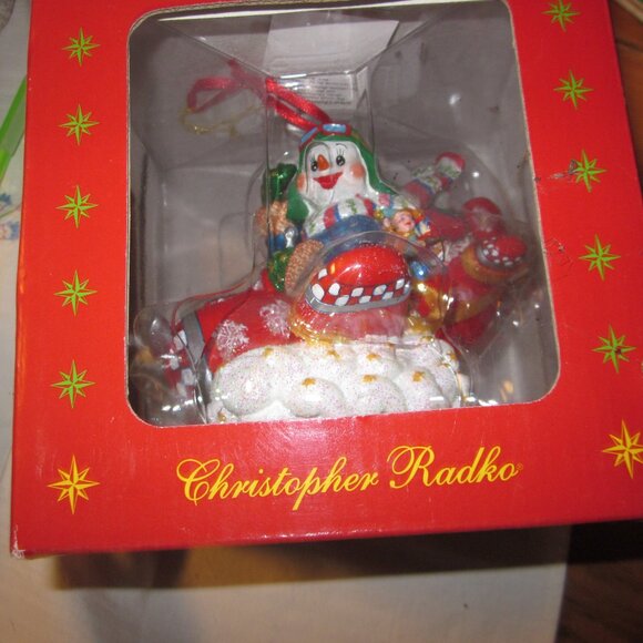 New in box Christopher Radko 2002 Frosty in flight - Picture 1 of 4
